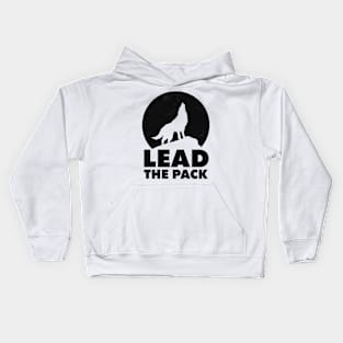 Lead the pack - wolf shirt Kids Hoodie